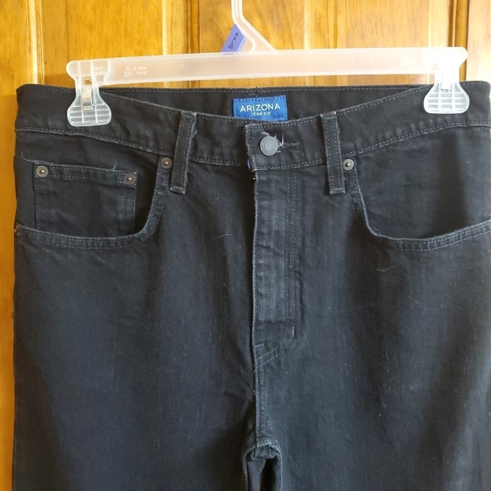 Arizona 32x30 Skinny Jeans Mens Black Flex Denim Pants‎ Casual Slim Fit Stretch